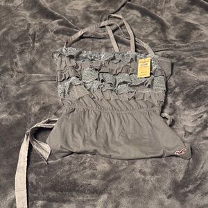 Hollister Gray Lace Trim Camisole